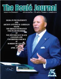 Sigma Pi Phi Fraternity and Archon Antoine M. Garibaldi