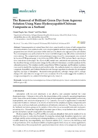 The Removal of Brilliant Green Dye from Aqueous Solution Using Nano Hydroxyapatite/Chitosan Composite As a Sorbent
