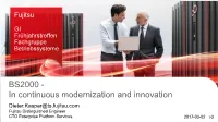 BS2000 in Continuous Modernization and Innovation