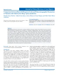Comparison Between Epworth Sleepiness Scale and Polysomnographic Parameters in Patients with Obstructive Sleep Apnea Syndrome