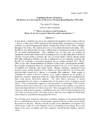 Draft—April 9, 2008 Explaining Massive Resistance: the Debate