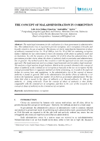 The Concept of Maladministration In