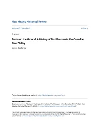 A History of Fort Bascom in the Canadian River Valley