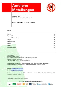 Amtliche Mitteilung Nr. 01 • 2015/2016 • 3