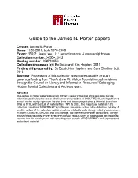 Guide to the James N. Porter Papers