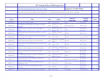 NC Geological Survey Publications List