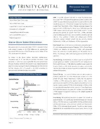 Same-Store Sales Discussion 1 a 0.8% Increase