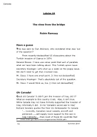 The View from the Bridge