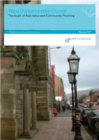 West Dunbartonshire Council: the Audit of Best Value and Community
