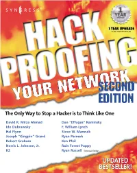 Hack Proofing Your Network, Second Edition