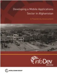 How Could Infodev Accelerate the Mobile App Sector Growth in Afghanistan?