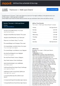 668 Bus Time Schedule & Line Route
