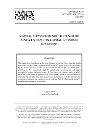 A New Dynamic in Global Economic Relations