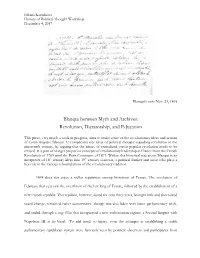 Blanqui’S Note Nov