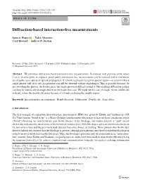 Diffraction-Based Interaction-Free Measurements