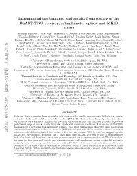 Instrumental Performance and Results from Testing of the BLAST-TNG Receiver, Submillimeter Optics, and MKID Arrays