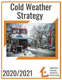 Page SASKATOON COLD WEATHER STRATEGY – 2020/21 EDITION