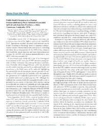 Public Health Response to a Human Immunodeficiency Virus