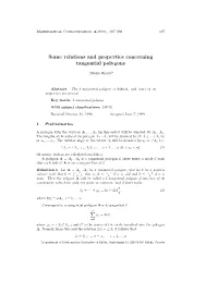 Some Relations and Properties Concerning Tangential Polygons