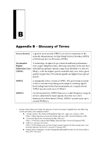 Appendix B – Glossary of Terms1
