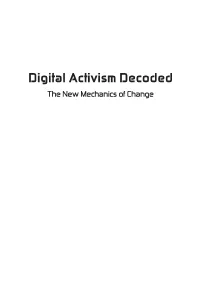 Digital Activism Decoded the New Mechanics of Change