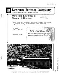 Lawrence Berkeley Labqf!T.Tory UNIVERSITY of CALIFORNIA EC-~"~ ""