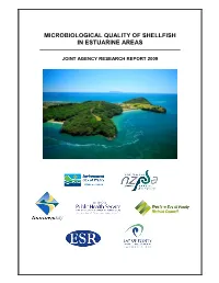 Microbiological Quality of Shellfish in Estuarine Areas