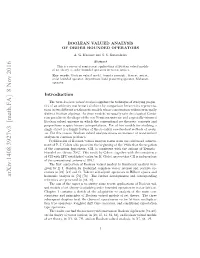 Boolean Valued Analysis of Order Bounded Operators