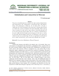 Globalization and Connectivity in Mizoram