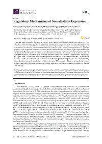 Regulatory Mechanisms of Somatostatin Expression