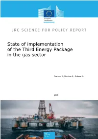 State of Implementation of the Third Energy Package in the Gas Sector