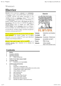 Elsevier - Wikipedia