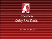 Fenomen Ruby on Rails