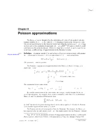 Poisson Approximations