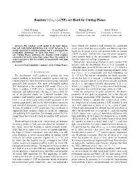 Random Θ(Log N)-Cnfs Are Hard for Cutting Planes