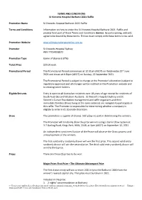 Additional Terms & Conditions