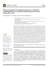 Characterizing the Development Pattern of a Colluvial Landslide Based on Long-Term Monitoring in the Three Gorges Reservoir