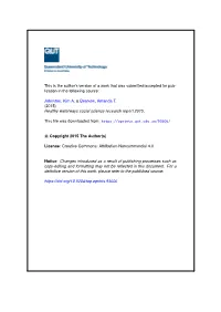 This Is the Author's Version of a Work That Was Submitted