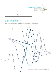 Can I Cancel? Mobile Coverage and Contract Cancellation