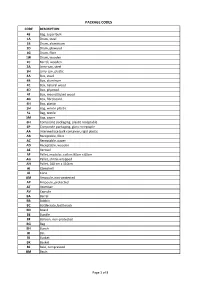 Package Codes