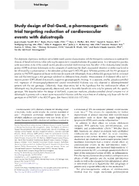 Study Design of Dal-Gene, a Pharmacogenetic Trial Targeting