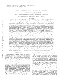 Arxiv:1207.4189V1 [Astro-Ph.CO] 17 Jul 2012 N a Osdrtrefnaetlpyia Parame- Physical Fundamental Mass Three Alternatively, Ters: Consider Color