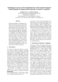 Challenging Learners in Their Individual Zone of Proximal Development Using Pedagogic Developmental Benchmarks of Syntactic Complexity