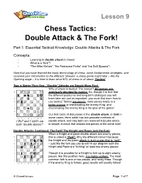 Chess Tactics: Double Attack & the Fork!