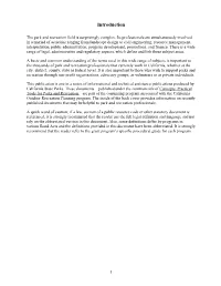 Draft Glossary