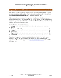 Environmental Journalism Introduction