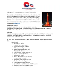 Light up World Thrombosis Day with a Landmark Illumination Illuminating