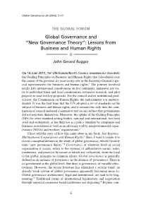 “New Governance Theory”: Lessons from Business and Human Rights 