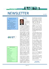 NEWSLETTER June 2014