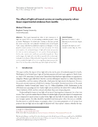 The Effect of Light Rail Transit Service on Nearby Property Values: Quasi-Experimental Evidence from Seattle